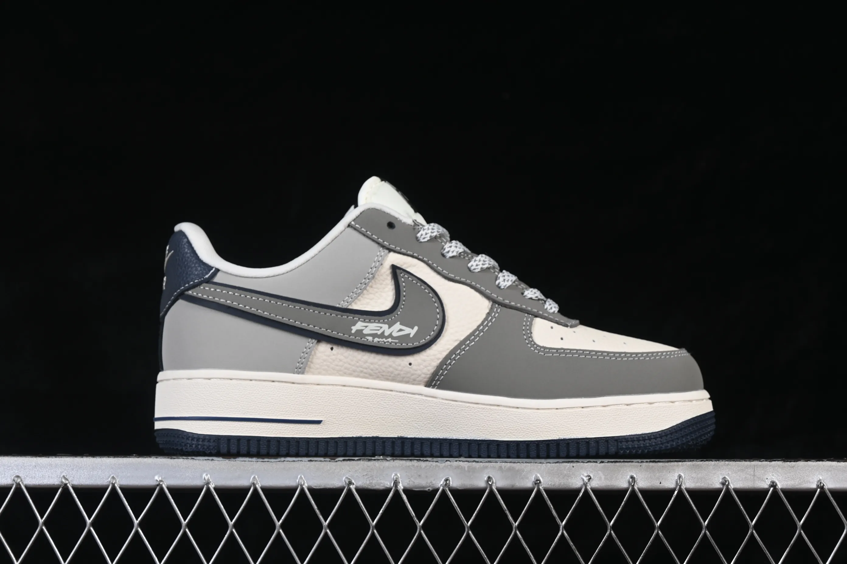 All categories Nk Air Force 1 Air Force series Nk Air Force 1 Low Air Force low top Nike Air Force 1'07 Low joint creative beige gray black Air Force 1 low top casual sneakers DF0188-110